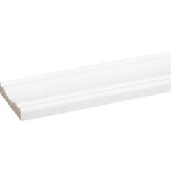 Decorlijst grenen wit gelakt 8x46mm 270cm