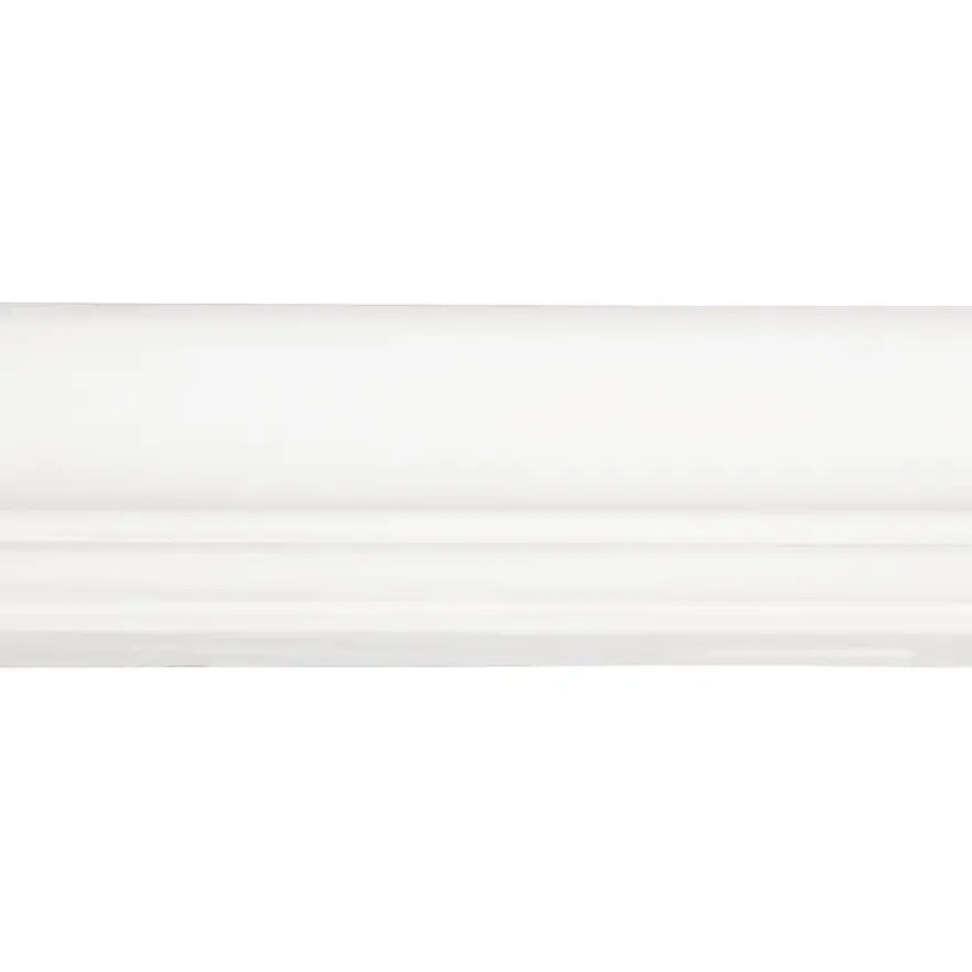 Decorlijst grenen 18x68 mm wit gegrond lengte 270 cm