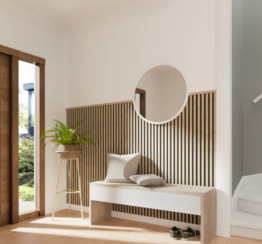 Decowall Acoustic eindprofiel licht eiken 260cm