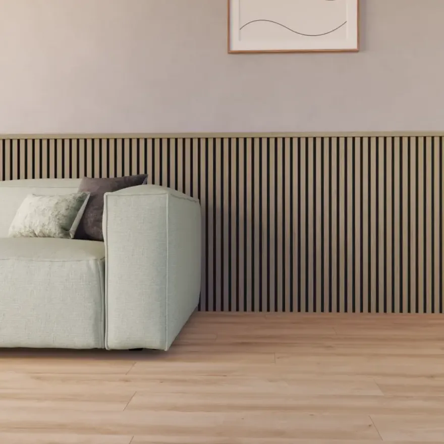 Decowall Acoustic eindprofiel vergrijsd eiken 260cm