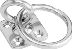 Dekplaat met ring draaibaar 8MM RVS 305