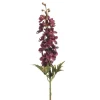 Delphinium spray burgundy 84cm