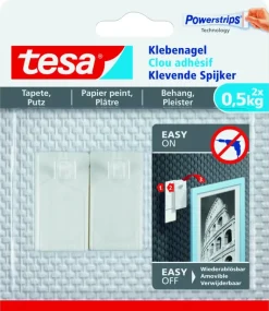 De tesa Klevende Spijker voor Behang & Pleisterwerk