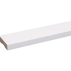 Deurlijst MDF wit folie carré 18x70 mm lengte 260 cm