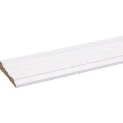 Deurlijst MDF wit folie 18x90 mm classic lengte 260 cm