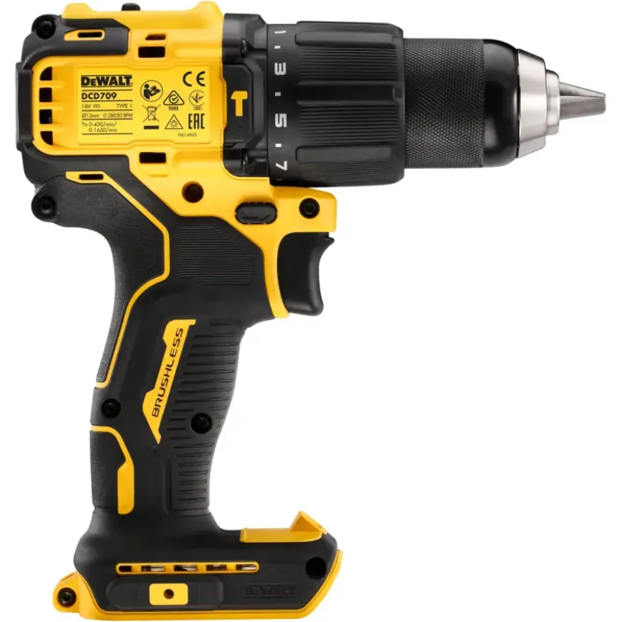DeWalt 18V XR klopboormachine brushless DCD709D2T-QW incl. 2 accu's 1.5Ah + lader