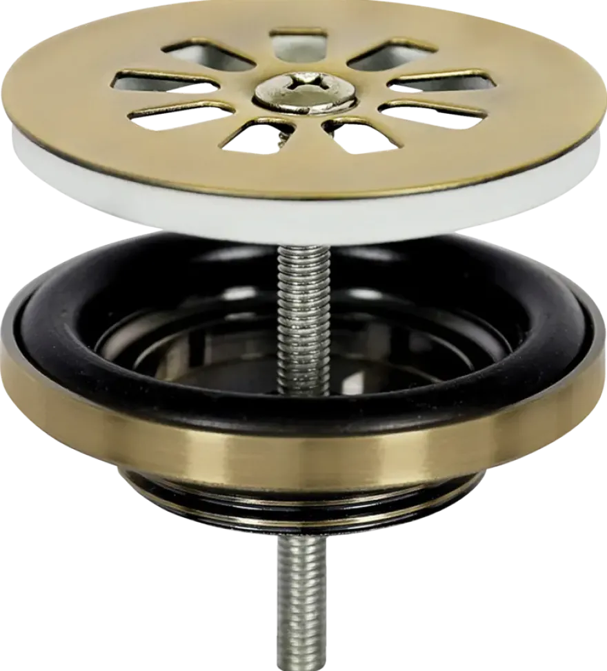 Differnz fonteinafvoerplug mat goud
