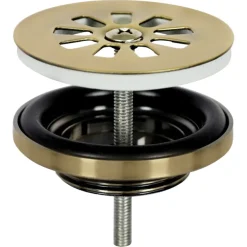 Differnz fonteinafvoerplug mat goud