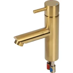 Differnz wastafelkraan met hendel goud
