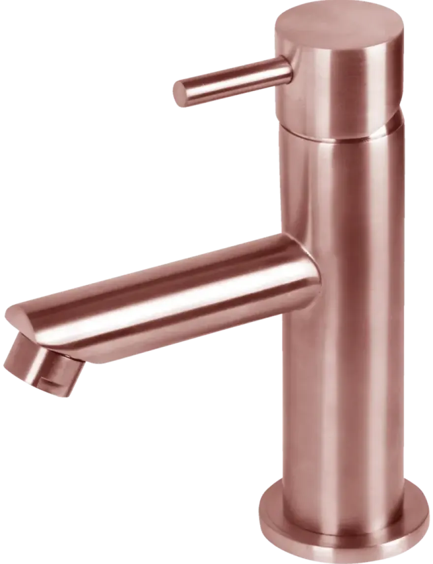 Differnz wastafelkraan met hendel rood koper