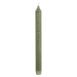 Dinerkaars stearine d.groen 6 stuks - h24xd2,2cm