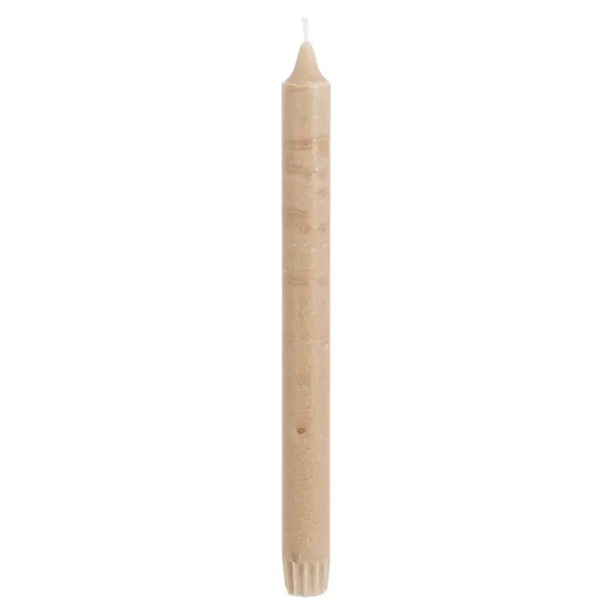 Dinerkaars stearine l.bruin 6 stuks