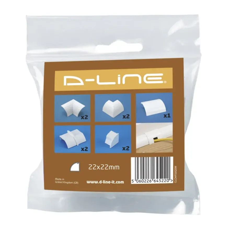 D-line Accessoireskit tbv 22/22 mm D-line Goot Wit