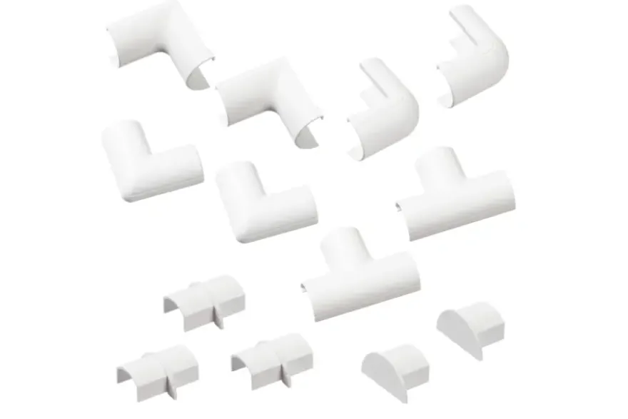 D-line Accessoireskit voor 20/10mm D-line Goot Wit