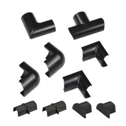 D-line Accessoireskit voor 30/ 15mm D-line Goot Zwart