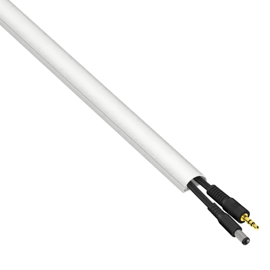 D-line kabelgoot halfrond wit 20/10 mm 2 meter