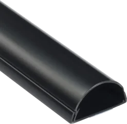 D-line kabelgoot halfrond zwart 50/25 mm 1 meter