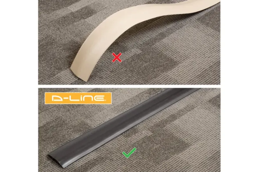 D-line kabelgoot halfrond zwart 60/12 mm 1.8 meter