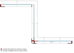 Douchepaneel Treviso 242x60 cm