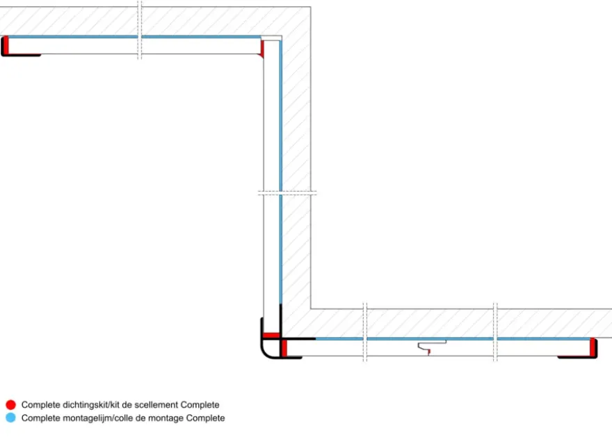 Douchepaneel Treviso 242x60 cm