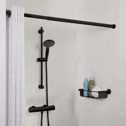 Douchestang Seallux 80-130cm zwart zwart