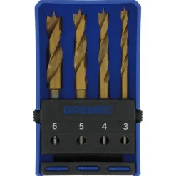 Dremel multitool accessoires - houtborenset 636 voor hout / laminaat / multiplex - 4 stuks