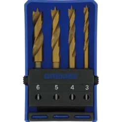 Dremel multitool accessoires - houtborenset 636 voor hout / laminaat / multiplex - 4 stuks