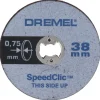 Dremel multitool accessoire - EZ speedclic dunne snijschijf SC409 - 5-stuks - 38 mm