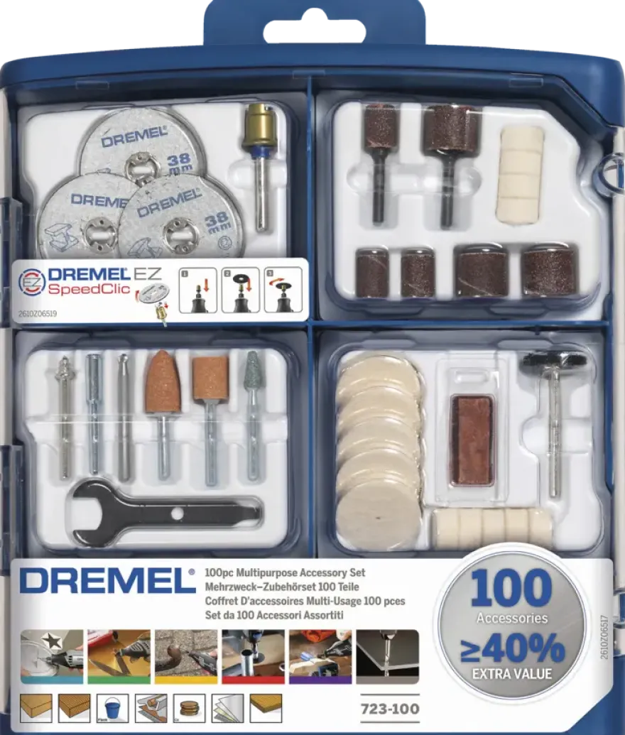 Dremel multitool accessoireset S723JA multifunctioneel - 100-delig