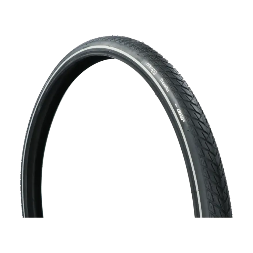Dresco anti-lek buitenband traveller 28 x 1.60 (42-622) reflectie zwart