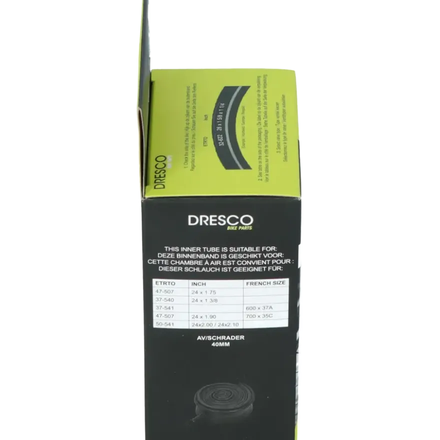 Dresco binnenband 24 x 1.70-2.20 (44/50-507) schrader 40mm