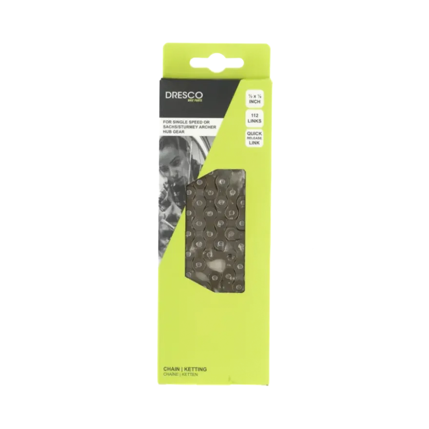Dresco city fietsketting 1/2X1/8