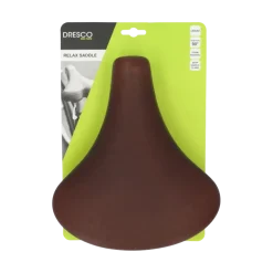 Dresco City Retro fietszadel bruin