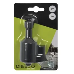 Dresco dynamo 1-polig zwart