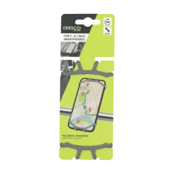 Dresco EZ Fit telefoonhouder fiets grijs