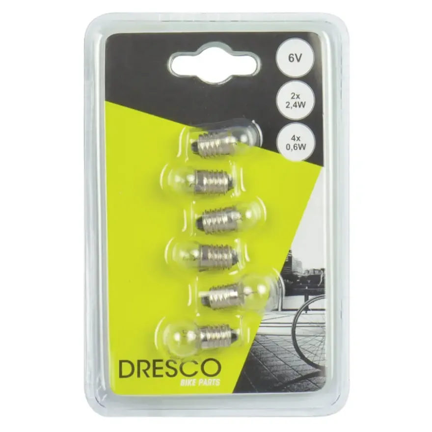 Dresco fietslampjesset voor & achter