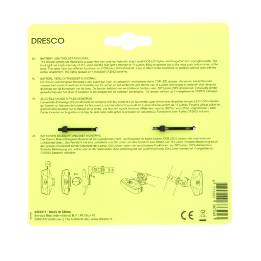 Dresco Monorail verlichtingsset