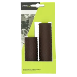 Dresco soft grip fiets handvatten 119/92 mm bruin