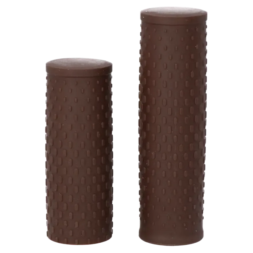 Dresco soft grip fiets handvatten 119/92 mm bruin