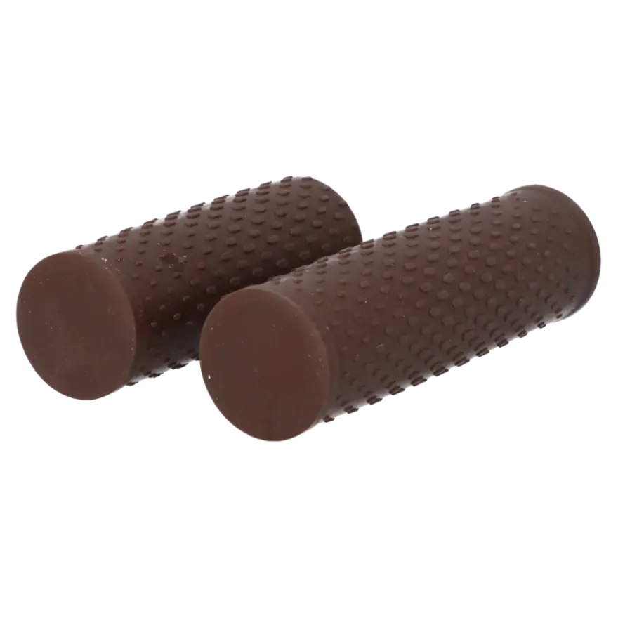 Dresco soft grip fiets handvatten 119/92 mm bruin