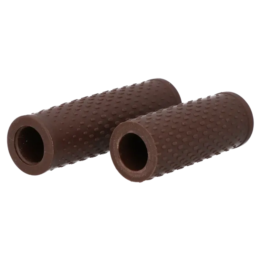 Dresco soft grip fiets handvatten 119/92 mm bruin