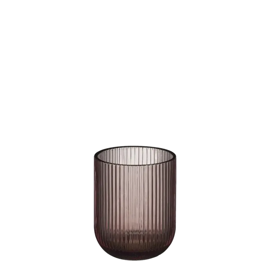 Drinkglas paars - h9,5xd7,5cm
