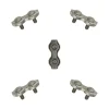 Dubbele staaldraadklemmen 2mm 5 stuks