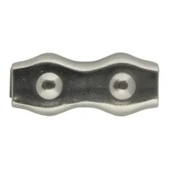 Dubbele staaldraadklem 6mm
