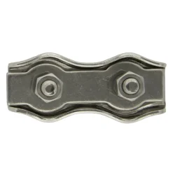 Dubbele staaldraadklem 6mm