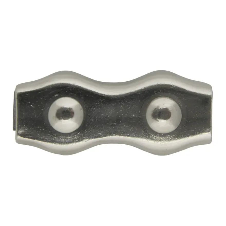 Dubbele staaldraadklem 8mm