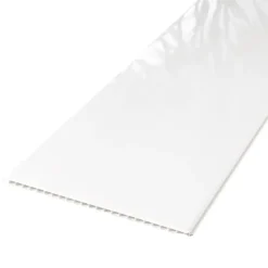 Dumaclip wand- en plafondpaneel PVC hoogglans wit 2.4m2, afm. 120 x 25 cm