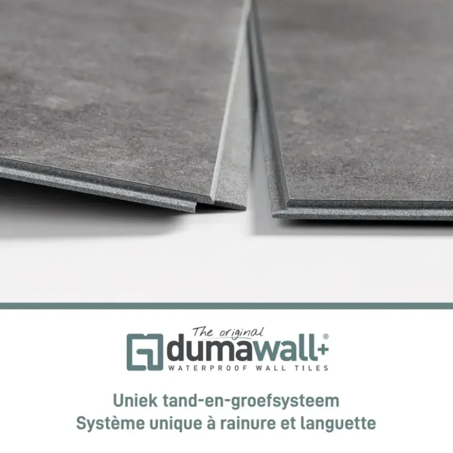 Dumawall+ wandtegel kunststof Sambro glans 1,95m² 37,5x65cm 8 stuks