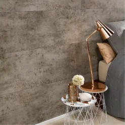 Dumawall+ wandtegel kunststof Dark cement 1,95m² 37,5x65cm 8 stuks