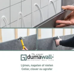 Dumawall+ wandtegel kunststof Tavira glans 1,95m² 37,5x65cm 8 stuks